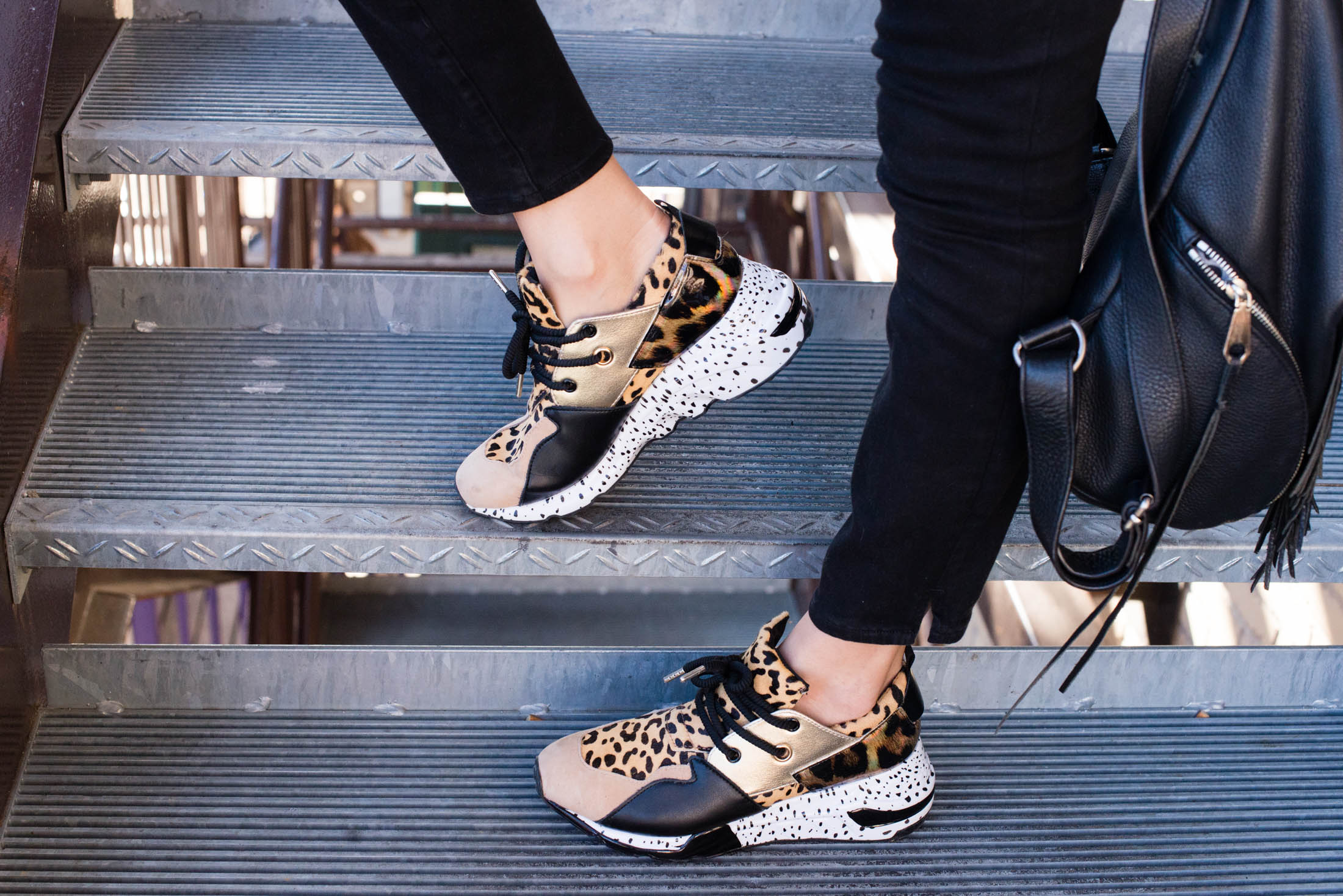 Leopard Print Tennis Shoes